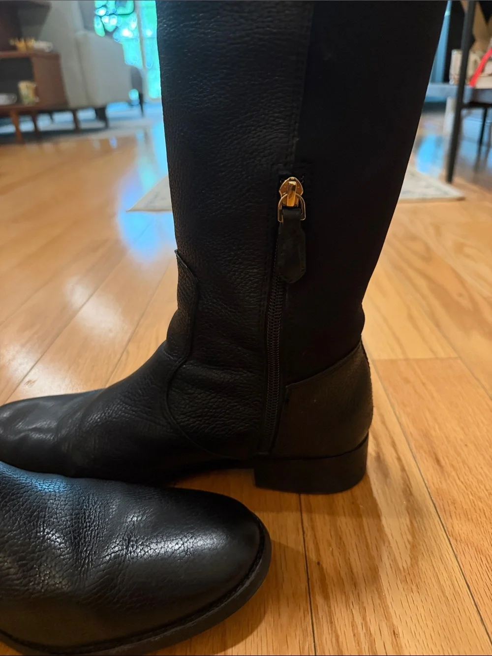 Tory Burch Selden Riding Boots - Black - Women’s Size 9
